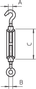 OBO Bettermann Замок натяжной M10945 M10 V4A OBO 5300124