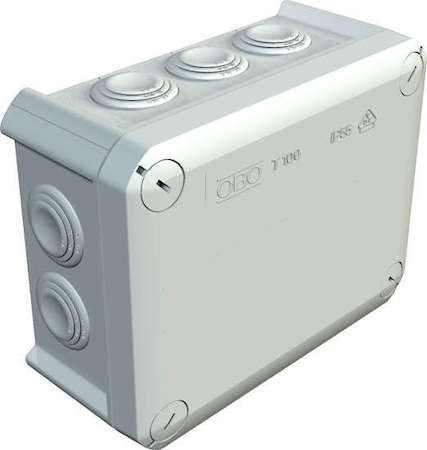 OBO Bettermann Коробка распределительная 10х25 150х116х67мм IP66 T 100 свет. сер. OBO 2007077