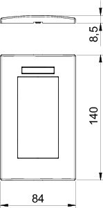 OBO Bettermann Рамка 2-м Modul45 84х140мм верт. с полем для маркировки AR45-BSF2 AL серебр. OBO 6119366