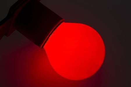 Фото Лампа накаливания декоративная ДШ цветная 10 Вт E27 для BL красный