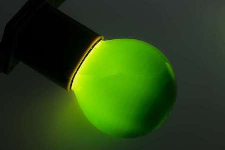 Фото Лампа накаливания декоративная ДШ цветная 10 Вт E27 для BL зеленый