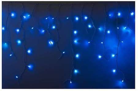 Neon-Night Гирлянда Айсикл "ПЛЕЙ ЛАЙТ" 0.6х2.4м 88LED 5.5Вт 220В IP44 син.; бел. провод NEON-NIGHT 255-033