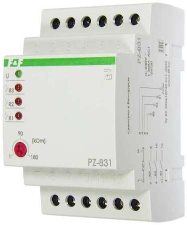 Евроавтоматика F&F Реле уровня PZ-831 (трехуровневый независимый контроль по каждому уровню монтаж на DIN-рейке 35мм 230В AC 3х8А 3НО IP20) F&F EA08.001.004