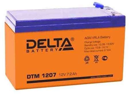 Аккумулятор 12В 7А.ч. Delta DTM 1207