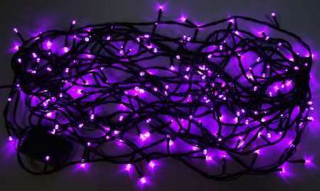 Neon-Night Гирлянда "ТВИНКЛ ЛАЙТ LED" (с контроллером 8 режимов) 10м 100LED 6Вт 220В IP44 фиол. NEON-NIGHT 303-154