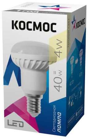 КОСМОС Лампа светодиодная R39 4Вт 220В E14 3000К Космос Lksm_LED4wR39E1430