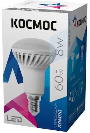 Фото Лампа светодиодная LED R50 8Вт 220В E14 4500К Космос Lksm_LED8wR50E1445