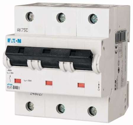 Выключатель автоматический модульный 3п C 40А 25кА PLHT-C32/3 EATON 248036