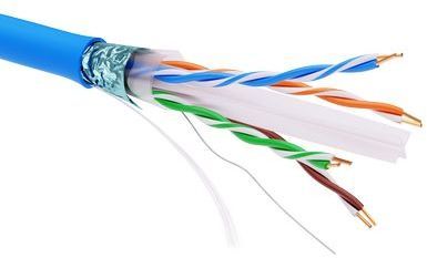 ДКС RN6FULS3BL Информационный кабель экранированный F/UTP 4х2 CAT6, LSZH, синий