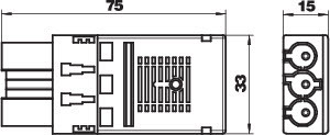 OBO Bettermann Штекер 3п Modul45connect ST-F GST18i3p SW черн. OBO 6108050