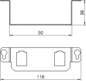 OBO Bettermann Пластина монтажная для лючка GE2V тип B сталь MTGE2 2B OBO 7407847