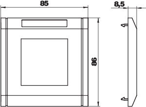 OBO Bettermann Рамка 1-м декоративная S990 для боксов Telitank S990-AR1 RW бел. OBO 6107072