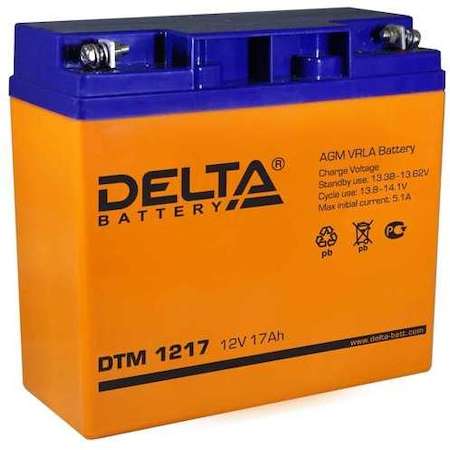 Аккумулятор 12В 17А.ч Delta DTM 1217