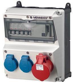 MENNEKES Бокс AMAXX IP44 1СЕЕ+2SCHUKO+3авт. выкл. Mennekes 920009R