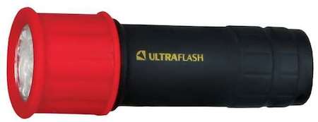 Фонарь LED15001-A (3XR03 светофор красн. с черн. 9 LED блистер) Ultraflash 10479