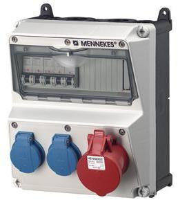 MENNEKES Бокс AMAXX IP44 1СЕЕ+2SCHUKO+3авт. выкл. Mennekes 920005