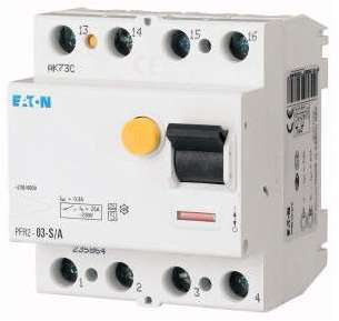 Реле контроля токов утечки 4п 0.3А (АС/DC) 5кА защита ПЧ PFR2-03-U EATON 235868