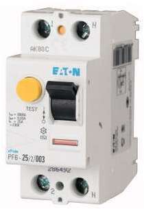 Выключатель дифференциального тока (УЗО) 2п 63А 30мА тип AC 6кА PF6-63/2/003 EATON 286500