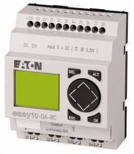 Реле программируемое 12В DC 8 DI 4DO реле 10А дисплей+клавиатура часы реального времени EASY512-DA-RC10 EATON 104574