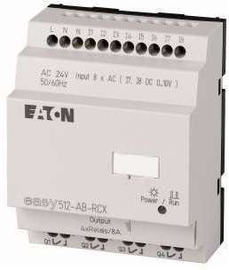 Реле программируемое 24В AC 8 DI 4DO реле 10А EASY512-AB-RCX10 EATON 104570