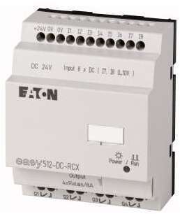 Реле программируемое 24В DC 8 DI 4DO реле 10А часы реального времени EASY512-DC-RCX10 EATON 104578