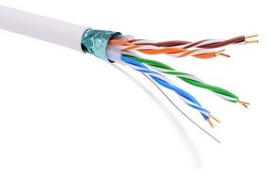ДКС RN5EFULS3WH Информационный кабель экранированный F/UTP 4х2 CAT5E, LSZH, белый