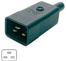 Фото Разъем IEC 60320 C20 220в. 16A на кабель