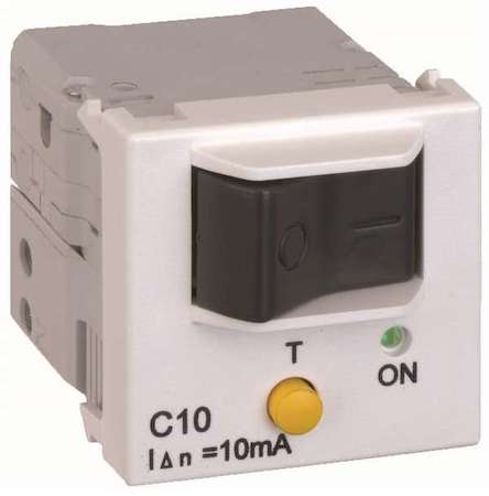 Выключатель авт. диф. термомагнитный 10А K45 45х45мм бел. Simon Connect K107A-9
