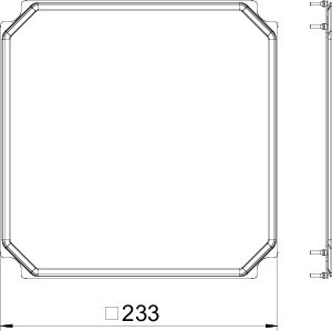 OBO Bettermann Уплотнитель плоский для регулируемых кассетных рамок FD 9 QNK2 OBO 7407109