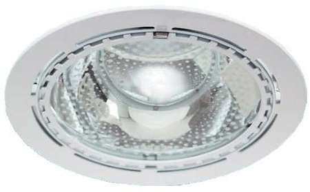 ITALMAC Светильник Downlight 226 01 01 круглый встраиваемый для компакт. люм. лампы 2х26Вт E27 со стеклом бел. ИТАЛМАК IT8143