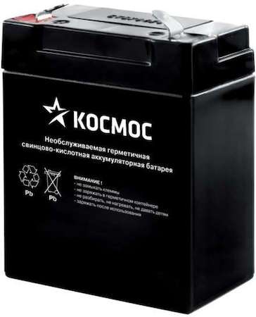 КОСМОС Аккумулятор 4В 900мА.ч для фонарей 6010LED 6010LED_radio7005LED Космос KOCAccu4V0.9Ah