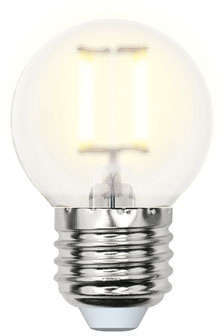 Лампа светодиодная LED-G45-6Вт/WW/E27/FR PLS02WH картон Uniel UL-00000302
