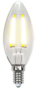 Лампа светодиодная LED-C35-6Вт/WW/E14/CL PLS02WH картон Uniel UL-00000199