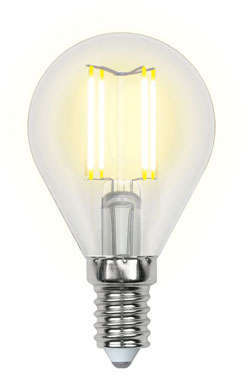 Лампа светодиодная LED-G45-6Вт WW E14 CL PLS02WH картон Uniel UL-00000197