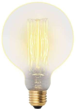 Фото Лампа накаливания декоративная ДШ 60 вт 300 Лм Е27 Vintage IL-V-G125-60/GOLDEN/E27 VW01Uniel