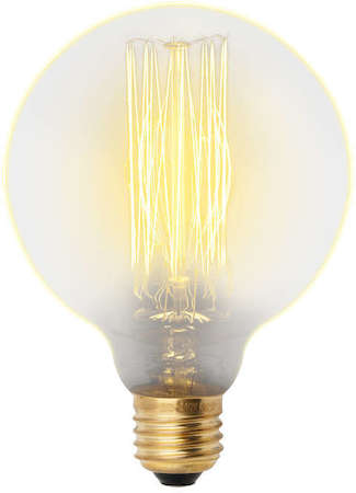 Фото Лампа накаливания декоративная ДШ 60 вт 300 Лм Е27 Vintage IL-V-G80-60/GOLDEN/E27 VW01 Uniel