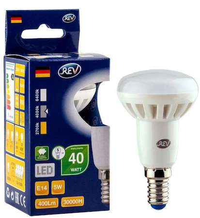 Лампа светодиодная R50 5Вт 4000К бел. E14 420лм 180-240В REV 32333 4