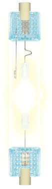 Лампа газоразрядная металлогалогенная линейная MH-DE-70/3300/R7s 70Вт трубчатая 3300К R7s Uniel 03798