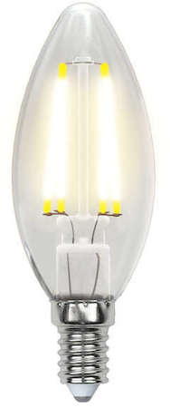 Лампа светодиодная LED-C35-6W/NW/E14/CL PLS02WH картон Uniel UL-00001373