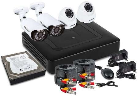PROCONNECT Комплект видеонаблюдения 2 внутр. камеры 2 наружные камеры (с жестким диском) ProConnect 45-0415