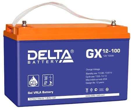 Delta Аккумулятор 12В 100А.ч DELTA GX 12-100