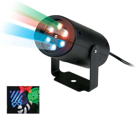 Светильник-проектор ULI-Q306 4Вт/RGB BLACK XMAS Uniel UL-00001188