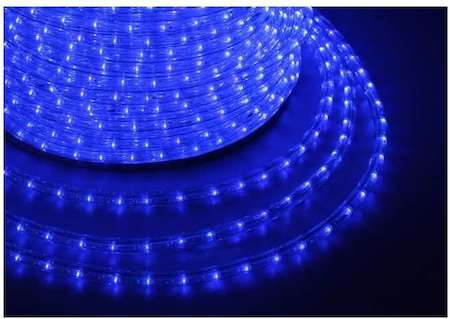 Neon-Night Шнур светодиодный Дюралайт фиксинг круглый 13мм син. (уп.100м) NEON-NIGHT 121-123-4