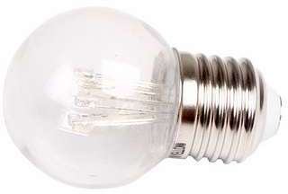 Лампа светодиодная d-45 6LED 1Вт E27 220В красн. Neon-Night 405-122