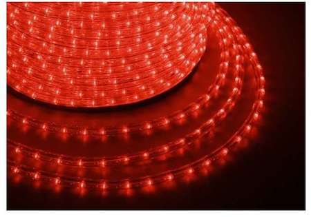 Neon-Night Шнур светодиодный дюралайт эффект мерцания круглый 13мм 2.4Вт/м 220В IP54 красн. (уп.100м) NEON-NIGHT 121-252
