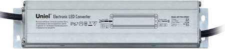 Блок питания UET-VAL-040А67 для светодиодов с защ. от короткого замыкания и перегрузок алюм. корпус 40Вт 12В IP67 Uniel 6010
