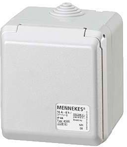 MENNEKES Розетка настенная 32А 2P+E IP44 Cepex Mennekes 4107