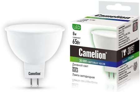 Лампа светодиодная LED8-S108/865/GU5.3 8Вт 220В Camelion 12873