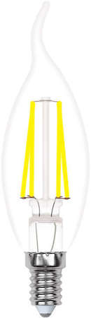 Лампа светодиодная LED-CW35-5W/WW/E14/CL/MB GLM10TR форма "свеча на ветру" прозр. Multibright свет теплый бел. 3000К 100-50-10 упак. картон Uniel UL-00002368