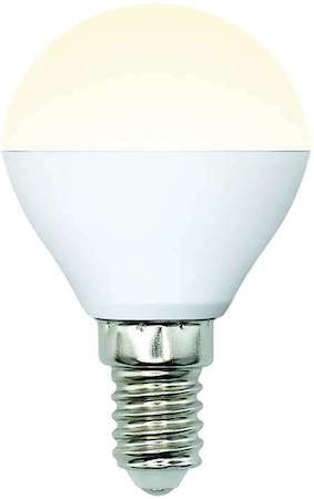 Лампа светодиодная LED-G45-6W/WW/E14/FR/MB PLM11WH форма "шар" мат. Multibright свет теплый бел. 3000К 100-50-10 упак. картон Uniel UL-00002375